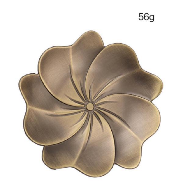 Khay dĩa HỨNG cắm nhang cây, nhang vòng HOA ĐỒNG 9.5cm - Tặng Đế Cắm Nhang Đồng Nhỏ