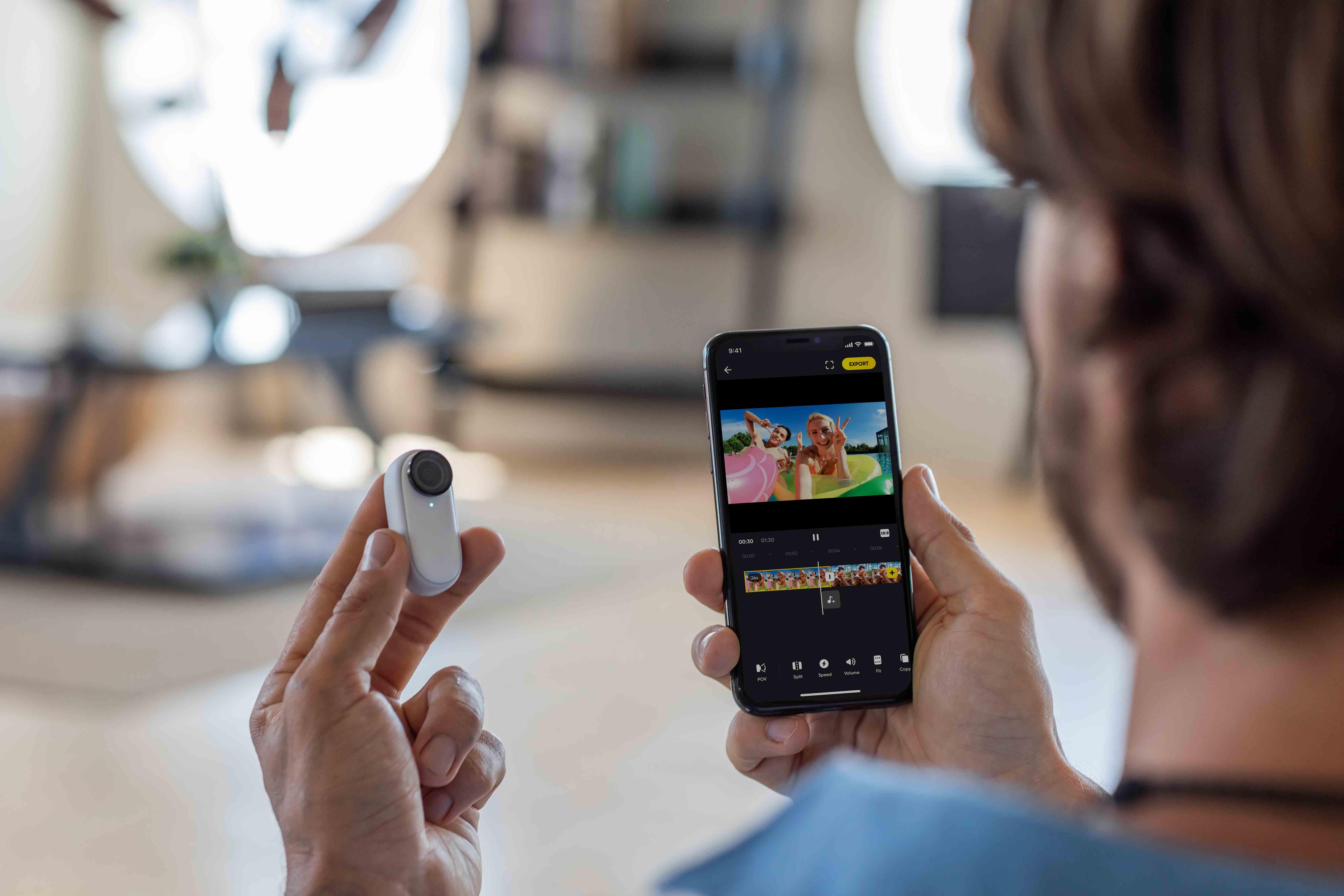 Máy ảnh chống nước ngoài trời xe đạp điện thể thao camera toàn bộ máy ảnh toàn cảnh không dây 360 độ