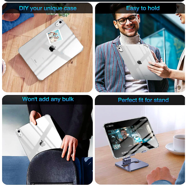 Ốp lưng dành cho iPad Gen 10 10.9inch silicon dẻo cao cấp chống sốc 4 góc