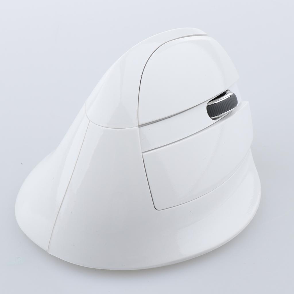 Ergonomic Wireless Mouse 2.4G Gaming Vertical Mouse 2400DPI Adjustable White