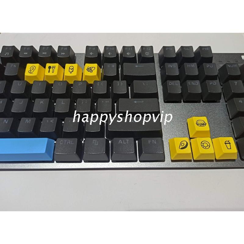 HSV Cherry Profile PBT Dye Sublimation Cherry Profile Keycaps for Cherry MX Mechanical Keyboard Gaming Players R1/R4 Height