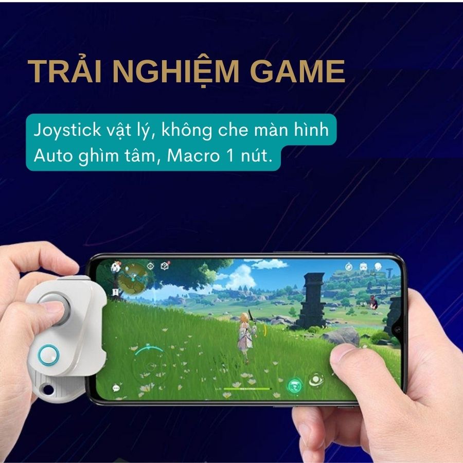 Tay cầm chơi game Aobing Lite - Điều khiển gaming kết nối bluetooth 5.0 hỗ trợ điện thoại và ipadd