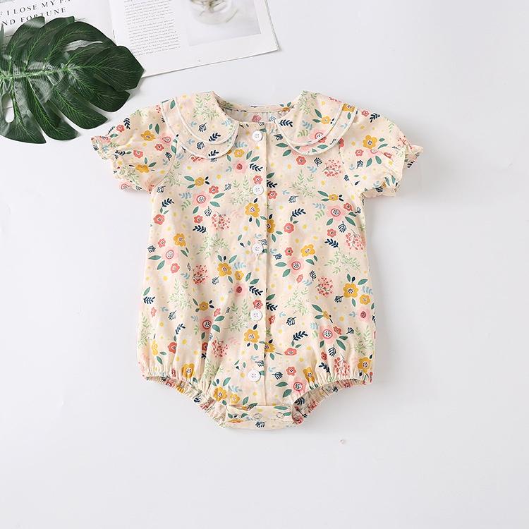 Bodysuit cho bé, áo liền quần bé gái họa tiết hoa nhí cực xinh từ 6-12kg Easy Baby (SR-730)