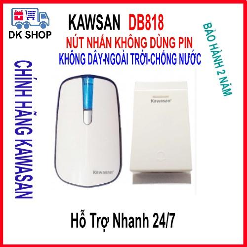 Chuông Cửa Không Dây Kawasan DB818 - Nút Nhấn Không Cần Pin - Ngoài Trời Chống Nước - Chính Hãng