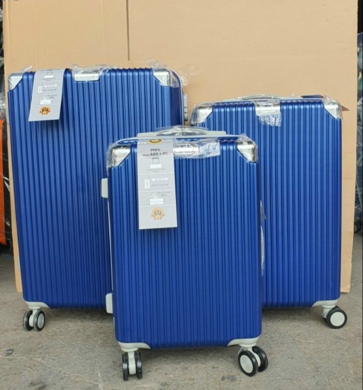 Bộ 3 cái Vali kéo du lịch gia đình Tundo nhựa ốp góc chống va đập size 20, 24 và 28 đủ màu lựa chọn