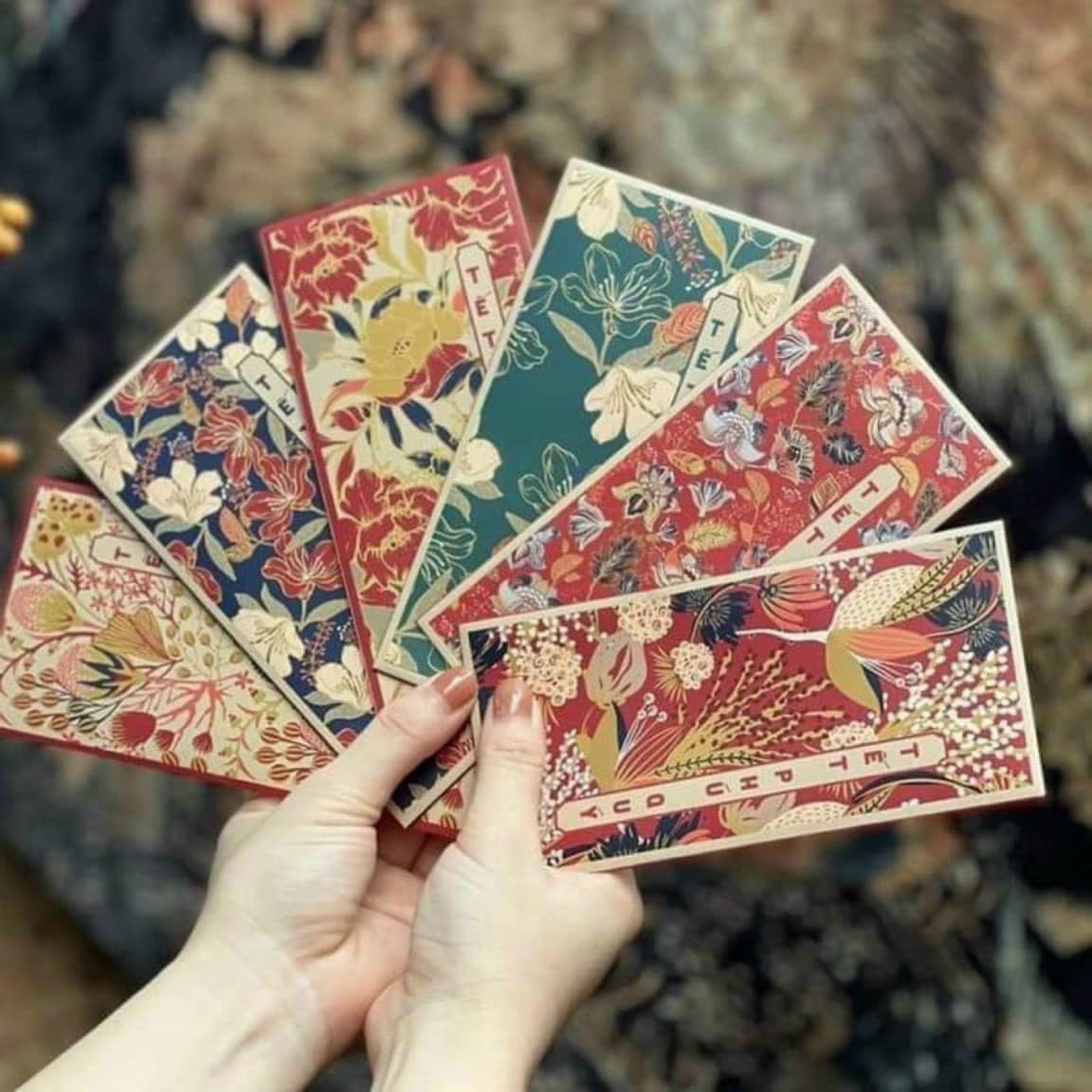 Set 6 bao lì xì Tết an khang( bao 8 chiếc )