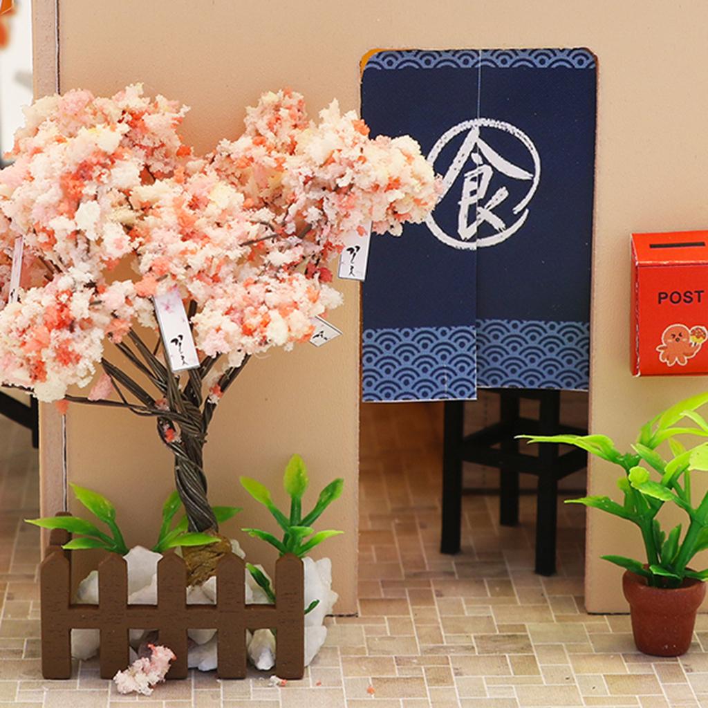 Handicraft Mini Dollhouse Kit Creative Room No Dust Cover For Kids Birthday Gift