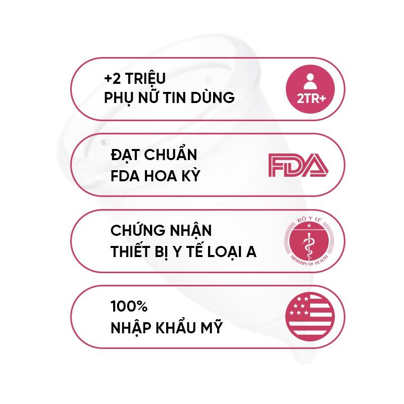 Cốc nguyệt san Lincup 0 chính hãng - Nhập Khẩu Mỹ