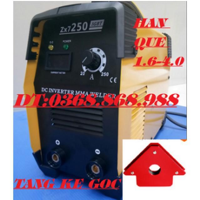 Máy hàn que điện tử ZX7-250A -tặng ke góc