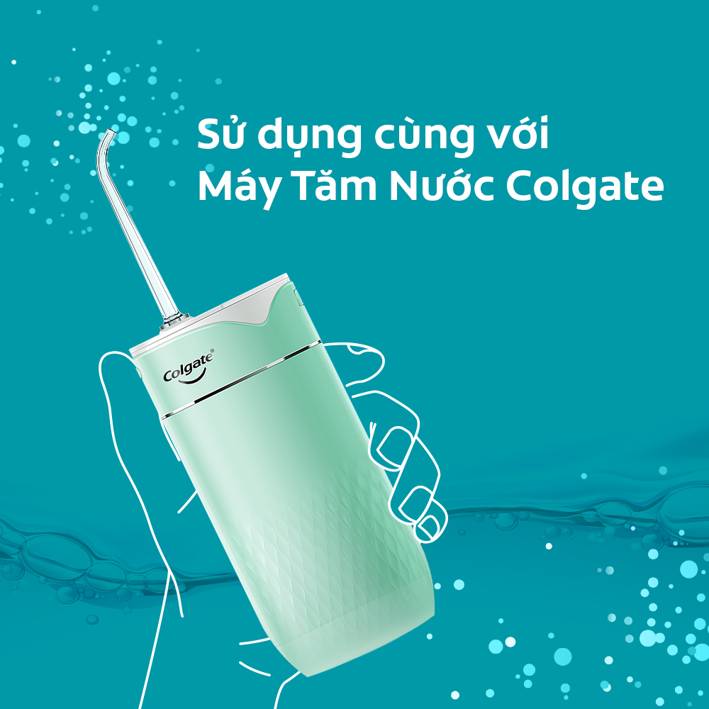 Bộ 2 đầu tăm nước Colgate thay thế - Phụ kiện cho máy tăm nước Colgate nhỏ gọn, bỏ túi