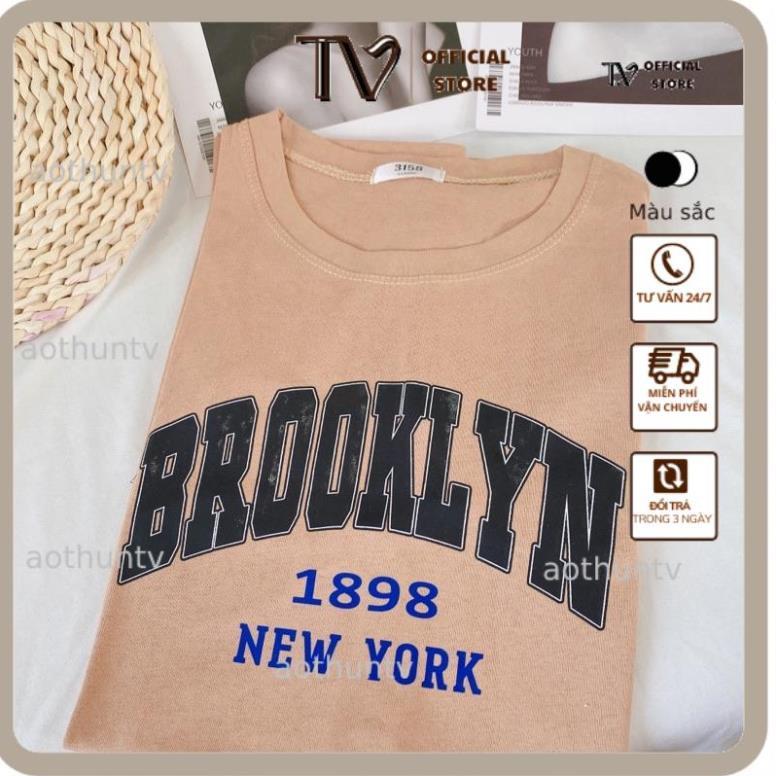 Áo phông 3158 ,áo thun nữ form rộng chất cotton in chữ new york