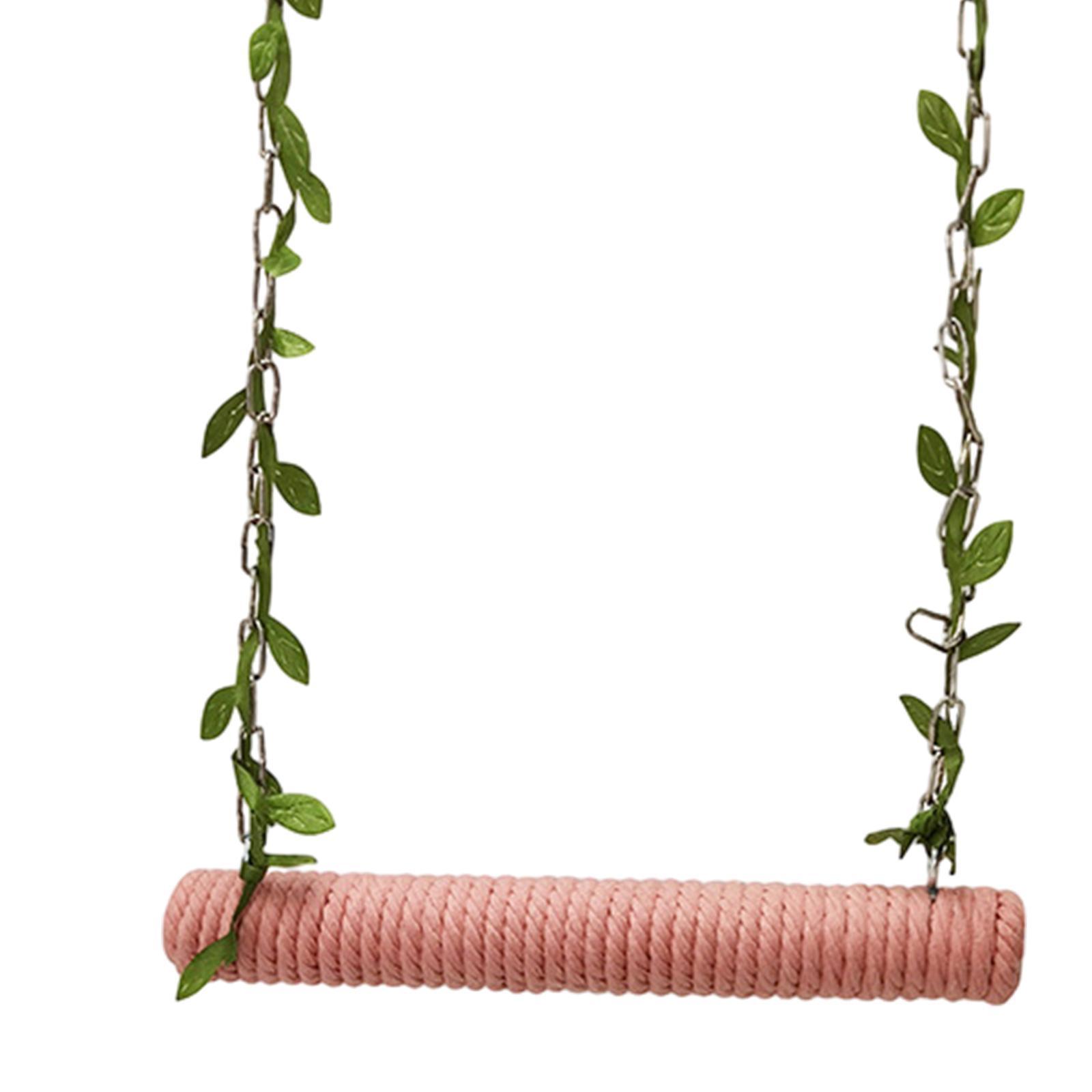 Wooden Birds Parrots Stand, Bird Hanging Hammock, Climbing Chicken Perch Ladder Stand for Indoor Outdoor