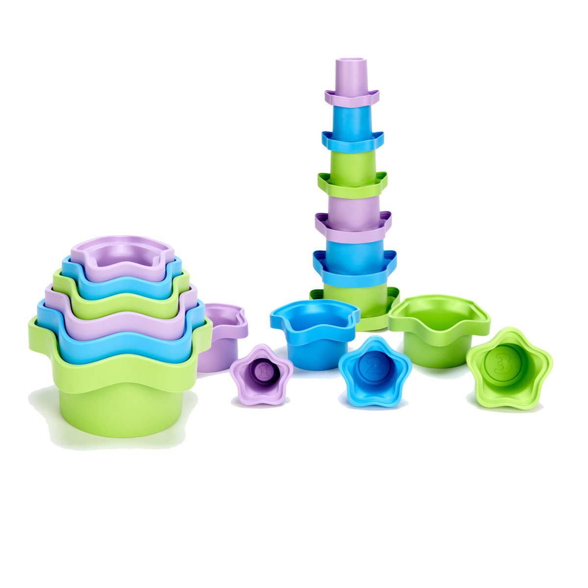 Bộ đồ chơi xếp chồng ly Green Toys cho bé từ 6 tháng