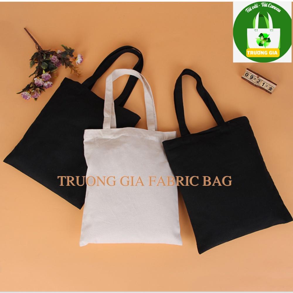 Túi vải Bố Túi xách Túi vải Canvas trơn Có khóa và không khóa kéo Kích thước Cao 36cmx Rộng 31cm