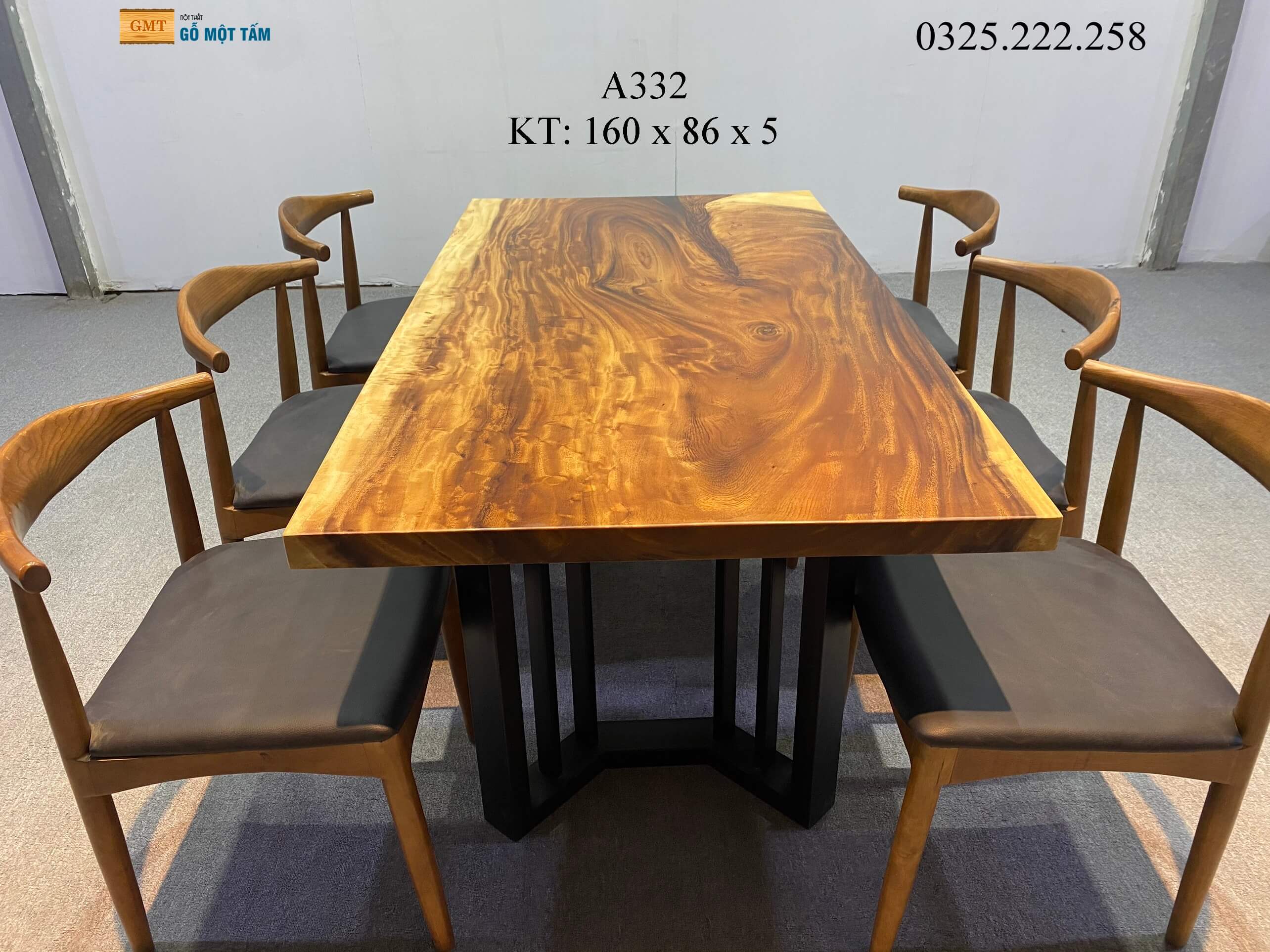 Bàn Làm Việc Gỗ Me Tây, Bàn Ăn Gỗ Me Tây, Bàn Gỗ Me Tây Nguyên Tấm Dài 1,6m Rộng 86cm Dày 5cm