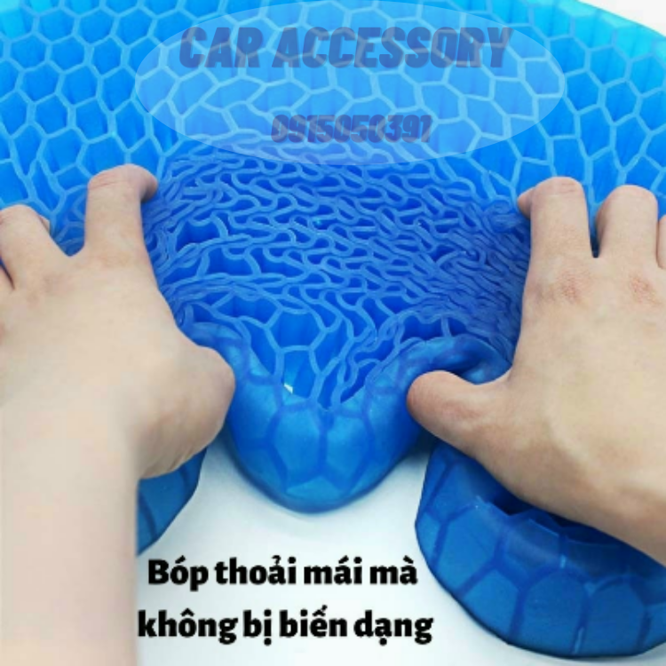Đệm gel xe hơi đa chức năng đệm đá tổ ong đệm mát đệm mùa hè thoáng khí đệm ghế văn phòng