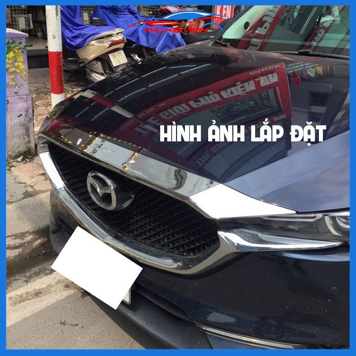 Ốp trang trí mặt ca lăng CX5 CX-5 2018-2019-2020-2021-2022 lắp viền mí capo