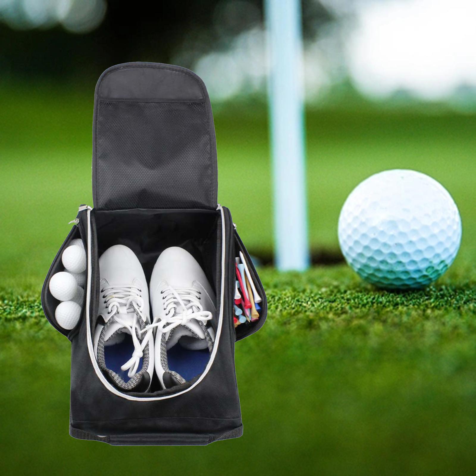 Golf Shoes Bag Devices Zippered Shoe Carrier Bag for Sport Travel Camping