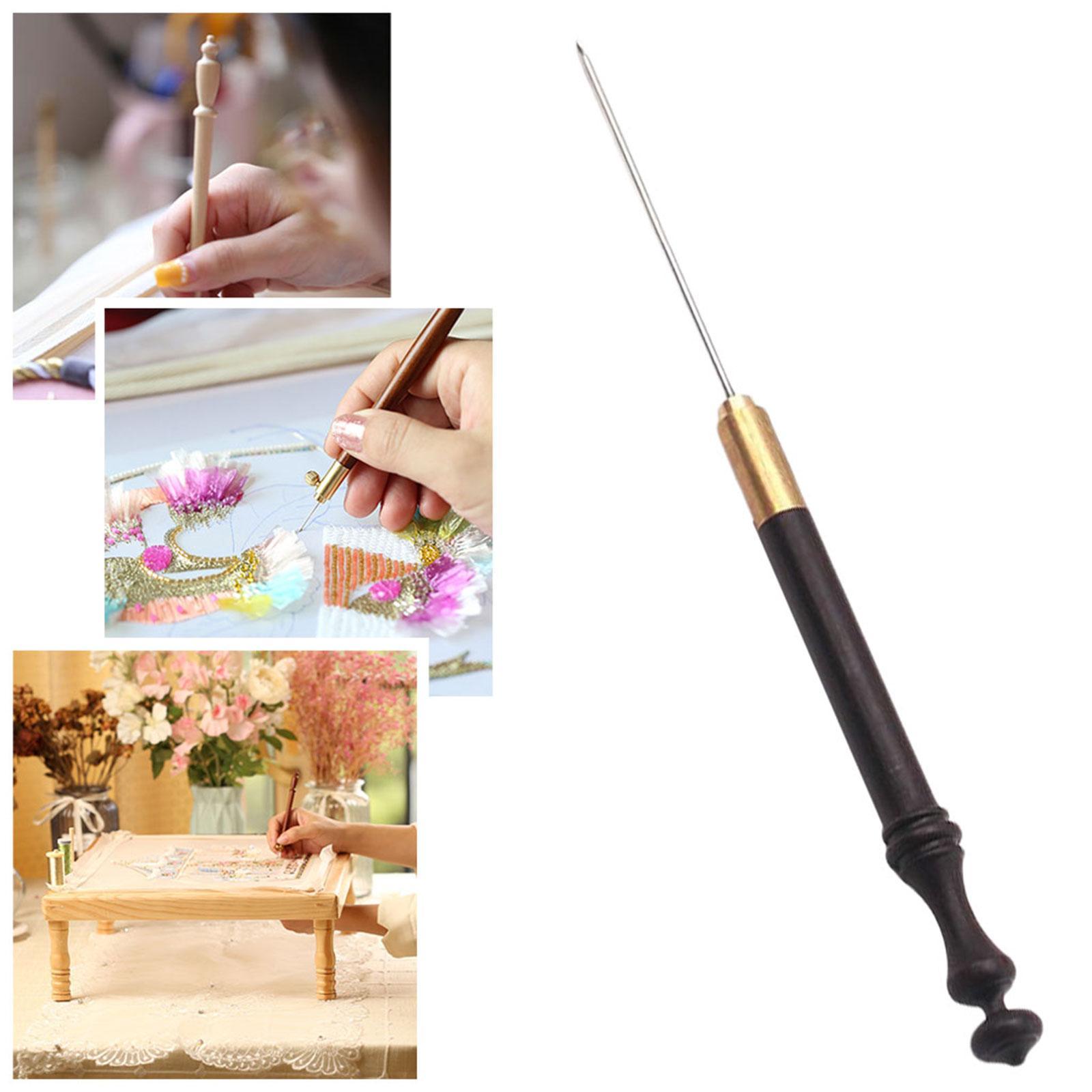 Hook with 1 Needle Embroidery Beading Needle Tools Sequin Beads Needle Set Crochet Tool Kit