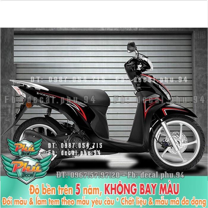 Tem rời Vision mới Xe đen Nhám 2