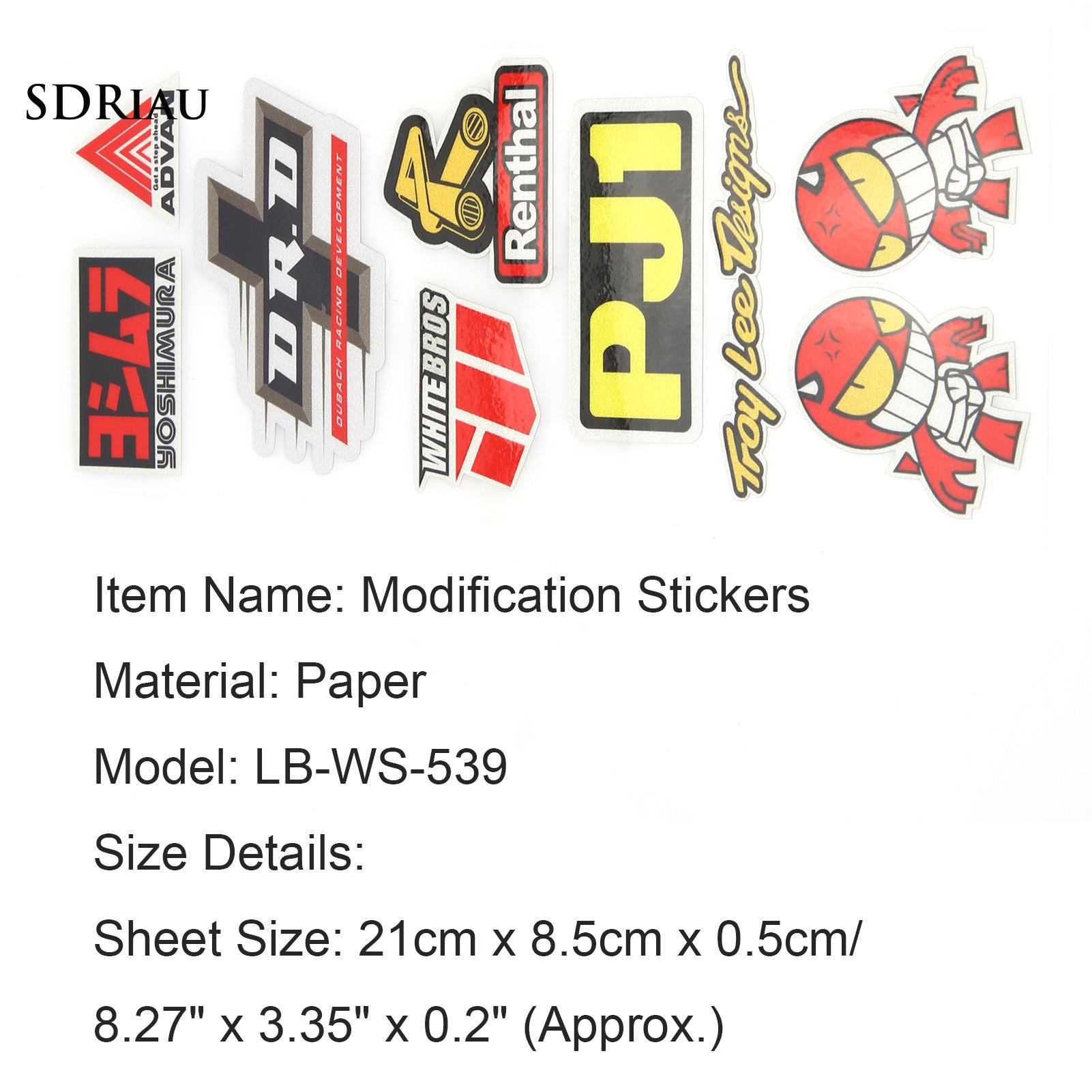 Sticker Dán Trang Trí Xe Hơi / Xe Máy / Xe Đạp