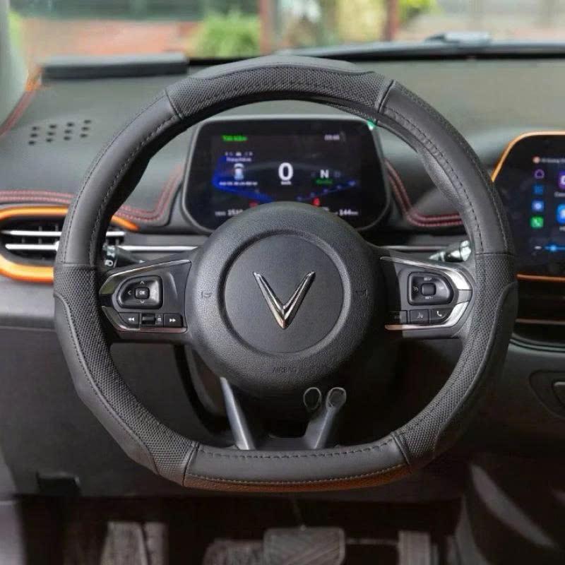Bọc Vô lăng, Bọc Tay lái da thật, mẫu Dcut cho Vinfast VF3, VF E34