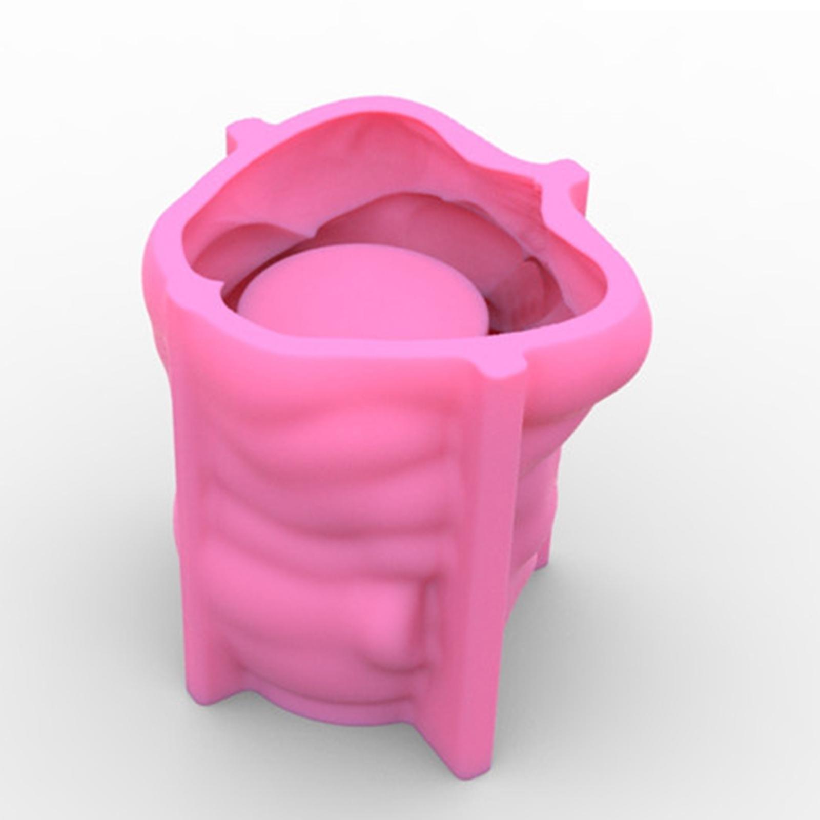 3D Silicone Vase Mold Pen Holder Mold Epoxy Resin Casting Flower Pot Mould Concrete Vase