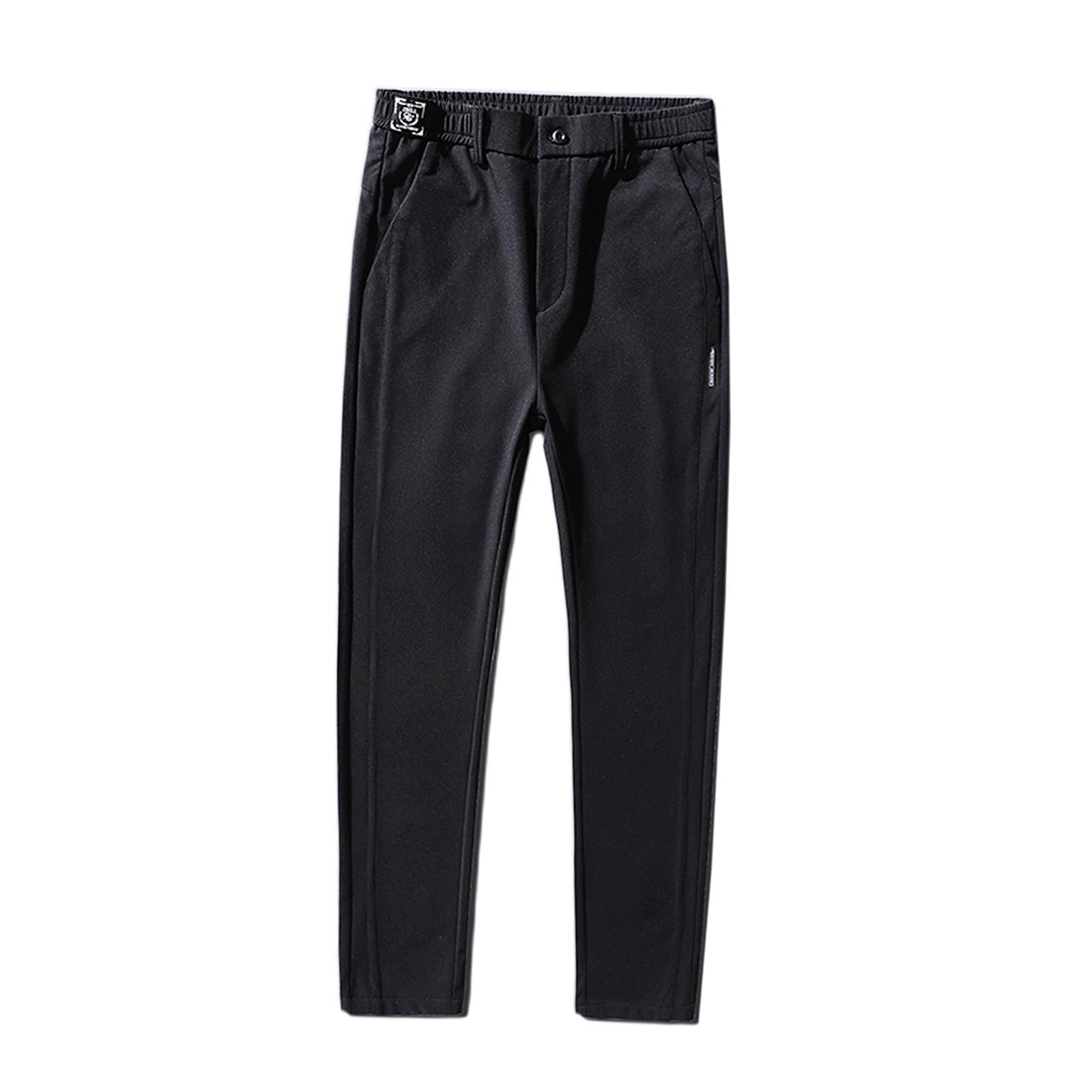 Men Casual Pants Relaxed Fit Summer Trousers Construction Boys Stretch Pants