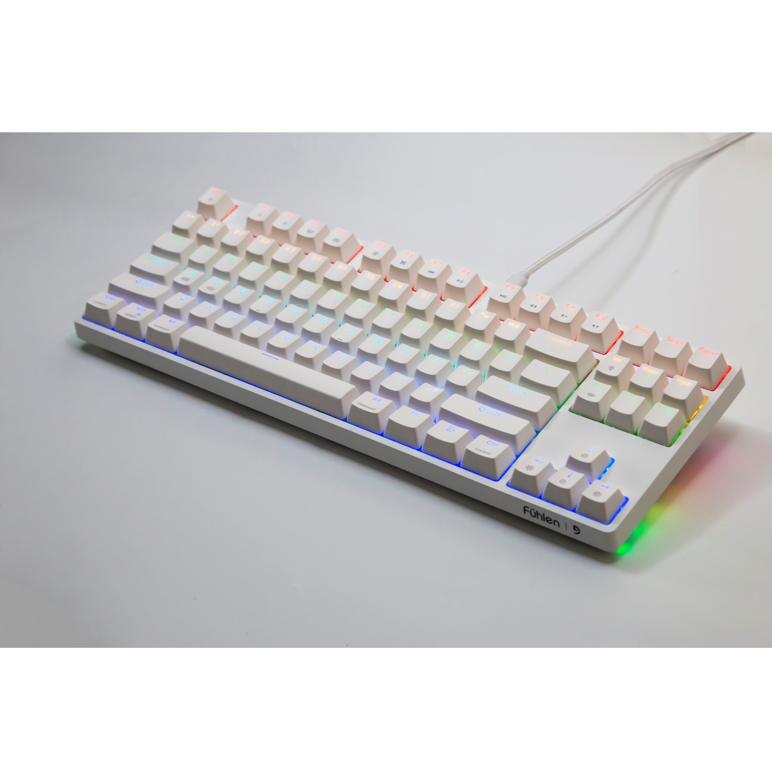 Bàn phím cơ gaming Fuhlen D87s RGB type-C Switch Blue/ Red/ Brown- Hàng chính hãng