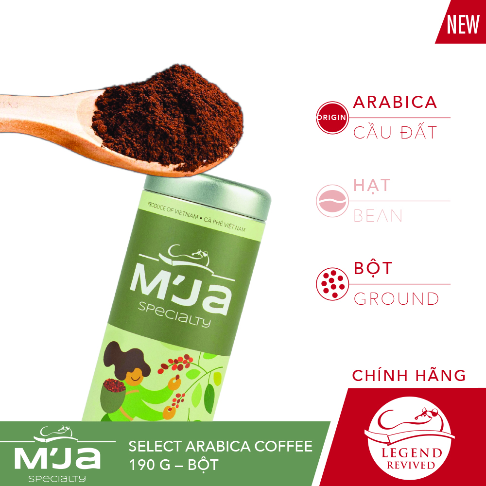 Cà Phê Đặc Sản M'JA 100% Arabica (Pure Arabica Coffee) 200g (Hạt/Bột) - Vị Chua Thanh Nhẹ Nhàng, Đắng Nhẹ