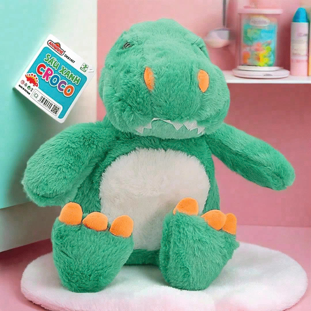 Đồ Chơi Duka: Gấu Bông Sấu Xanh Croco DK81407