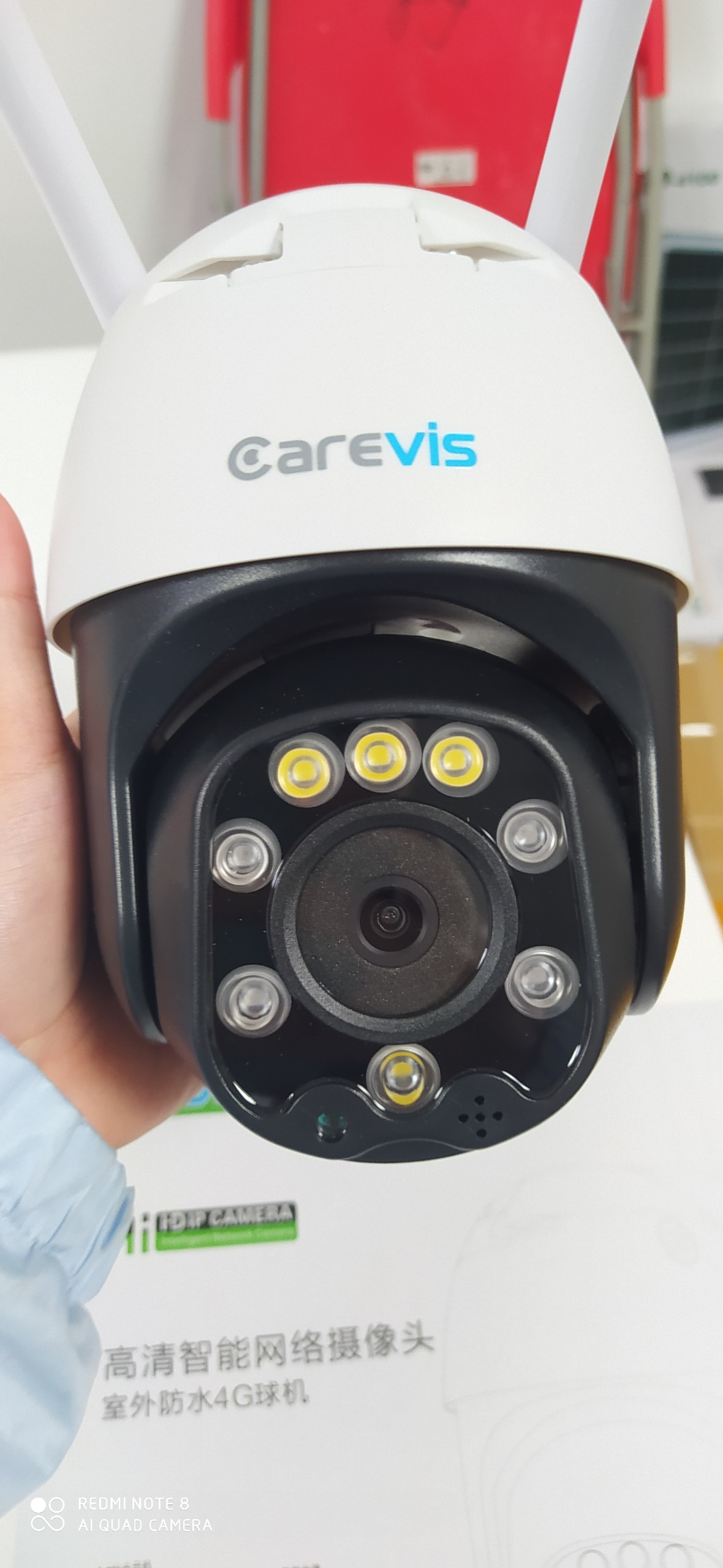 Camera ngoài trời Carevis PTZ 4G dùng sim 4G, xoay ngang 360 độ, đàm thoại 2 chiều, xem đêm có màu, hỗ trợ thẻ nhớ lên đến 128g- Hàng nhập khẩu