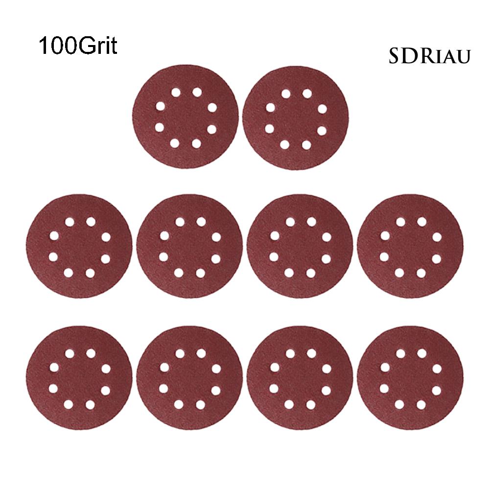 Set 10 Đĩa Chà Nhám 8 Lỗ Tiện Dụng