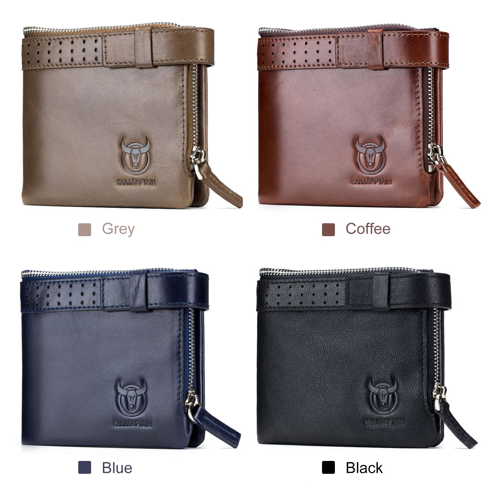 Ví Da Nam Hai Mặt Bullcaptain