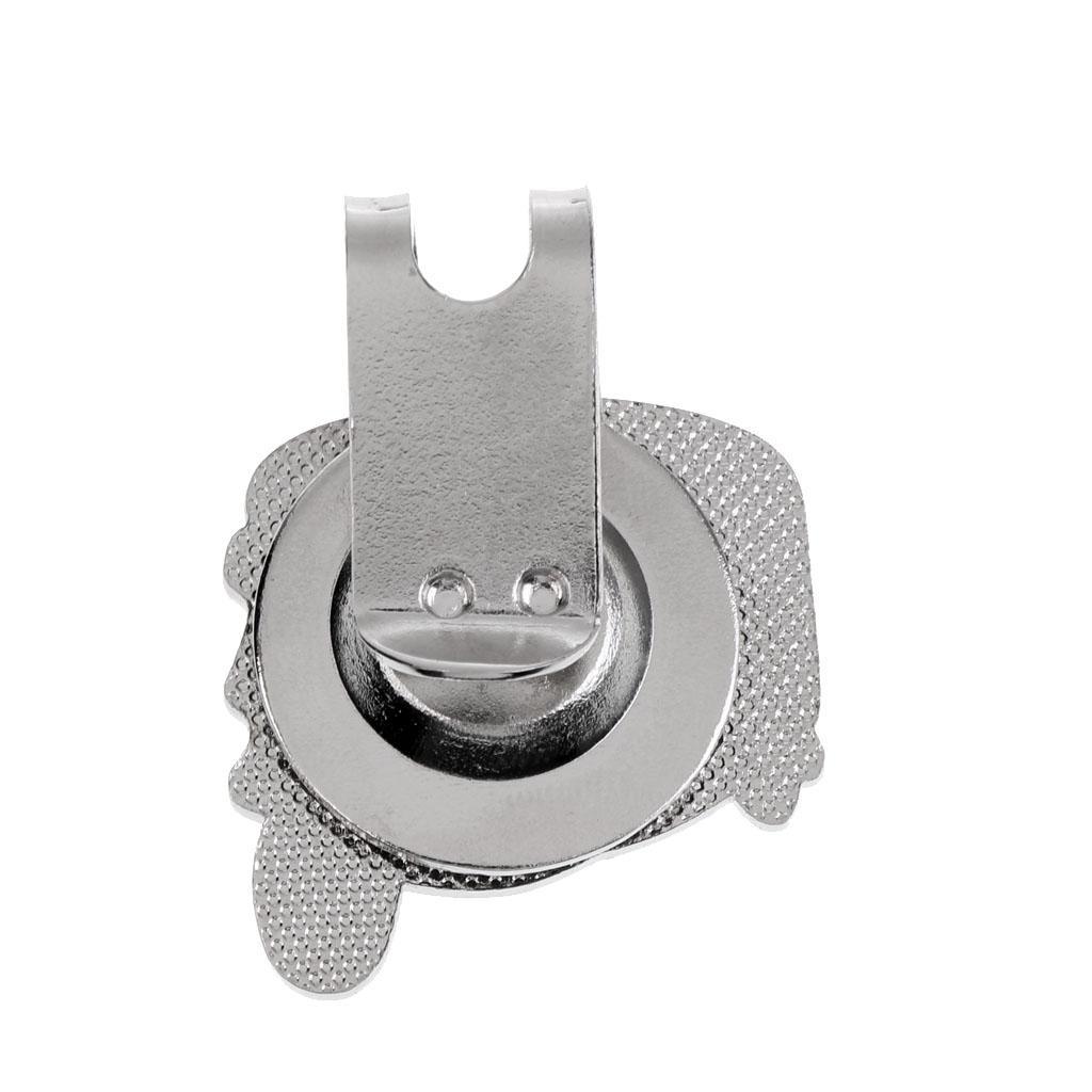 4xSturdy Pedicab Magnetic Hat Clip Golf Ball Markers Fit for Golf Cap Visor