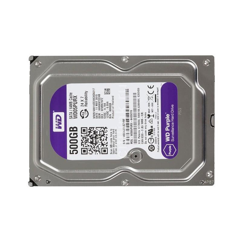 Ổ cứng HDD 500G Western Tím - Tặng cáp dữ liệu SATA 3.0