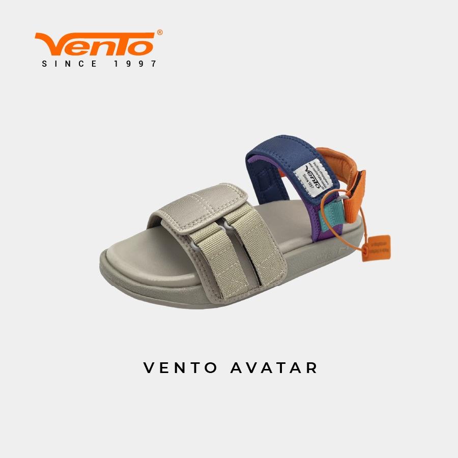 Giày Sandal VENTO AVATAR NỮ CHÍNH HÃNG - MÀU BE CAM/ĐEN XANH SD10112