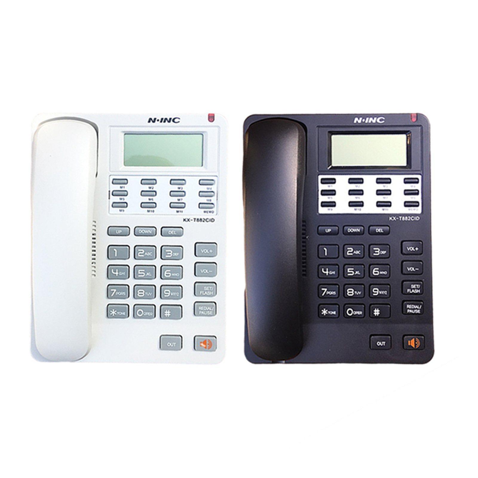 2pcs Corded Telephone Phone REDIAL\P for Home Office Hotel Wall