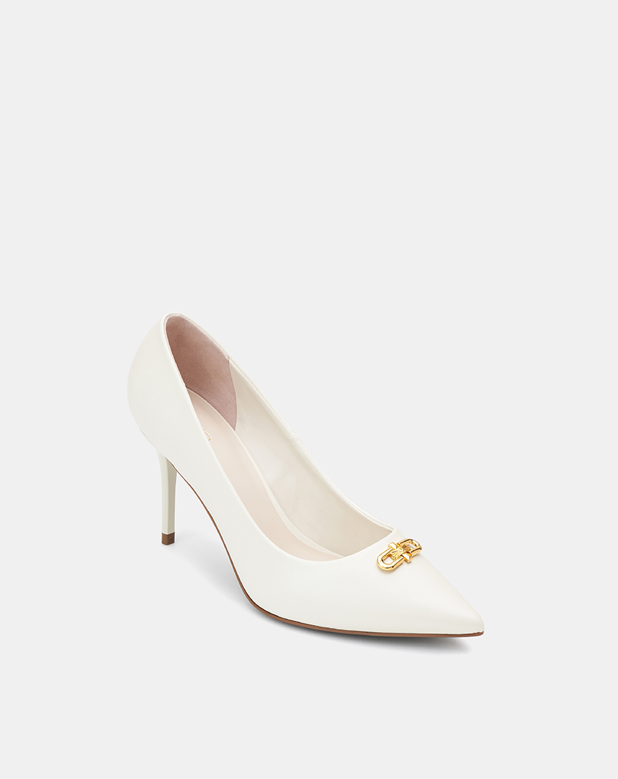 Giày Cao Gót Nữ 9cm Thời Trang JUNO Giày Cao Gót Pump Phối Khóa Trang Trí CG09167