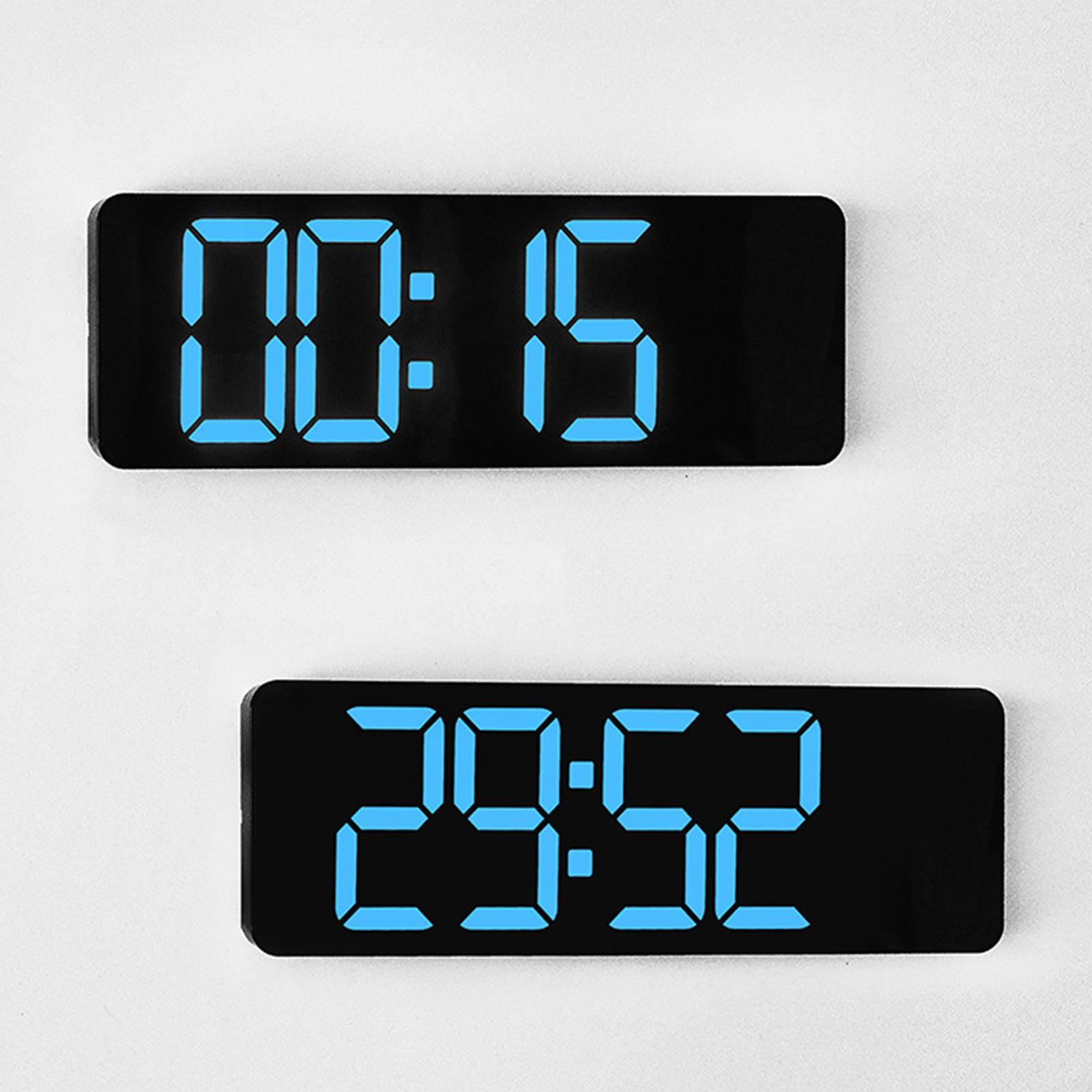 Modern LED Electronic Clock 2 Alarms Desk Clock for Shop Living Room Bedside