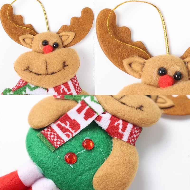 Búp bê trang trí giáng sinh năm mới hình ông già noel/người tuyết/tuần lộc