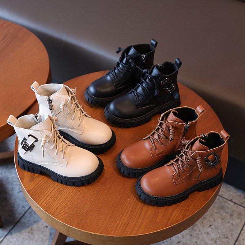 Giày bốt cho bé gái bé trai phong cách Hàn Quốc đẹp diện đi chơi đi tiệc size 26-36 hàng Quảng Châu cao cấp