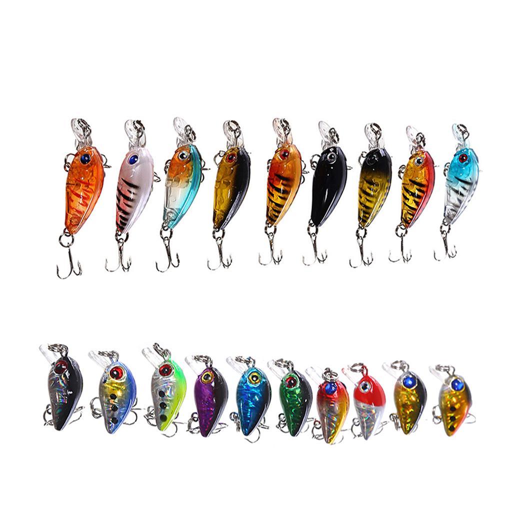 19x Artificial Bionic Fishing Bait Lifelike Durable Minnow Hard Fishing Lure
