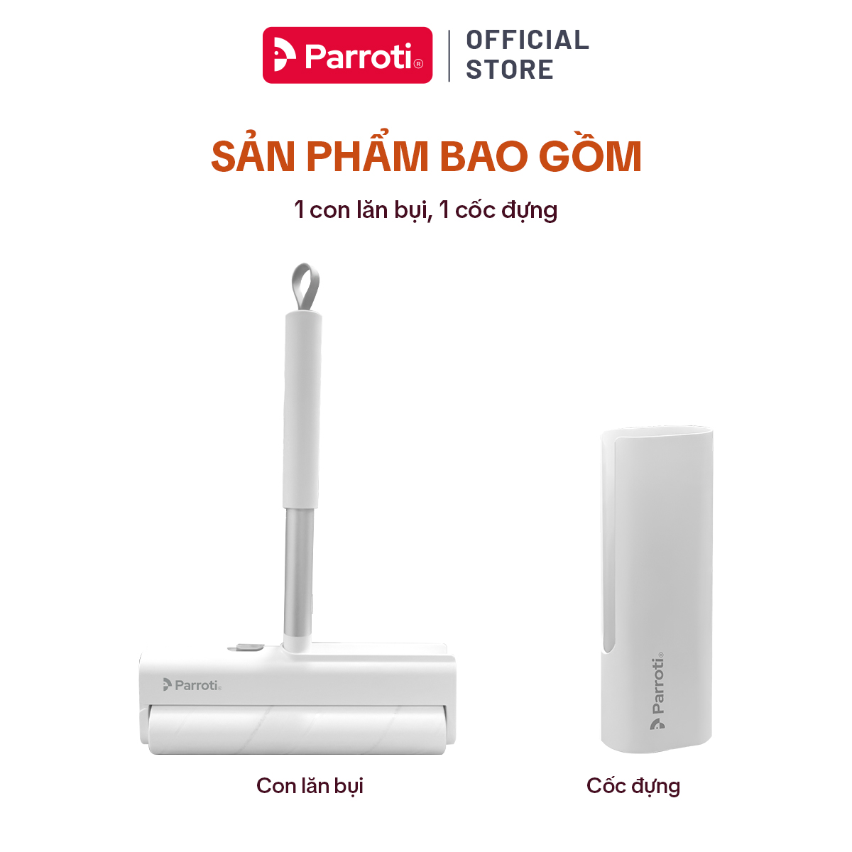 Cây Lăn Bụi Ga Giường, Quần Áo, Thảm Nhà, Rèm Cửa, Cây Lăn Lông Chó Mèo, Đầu Lăn Có Thể Thay Thế - Parroti Roller RE01