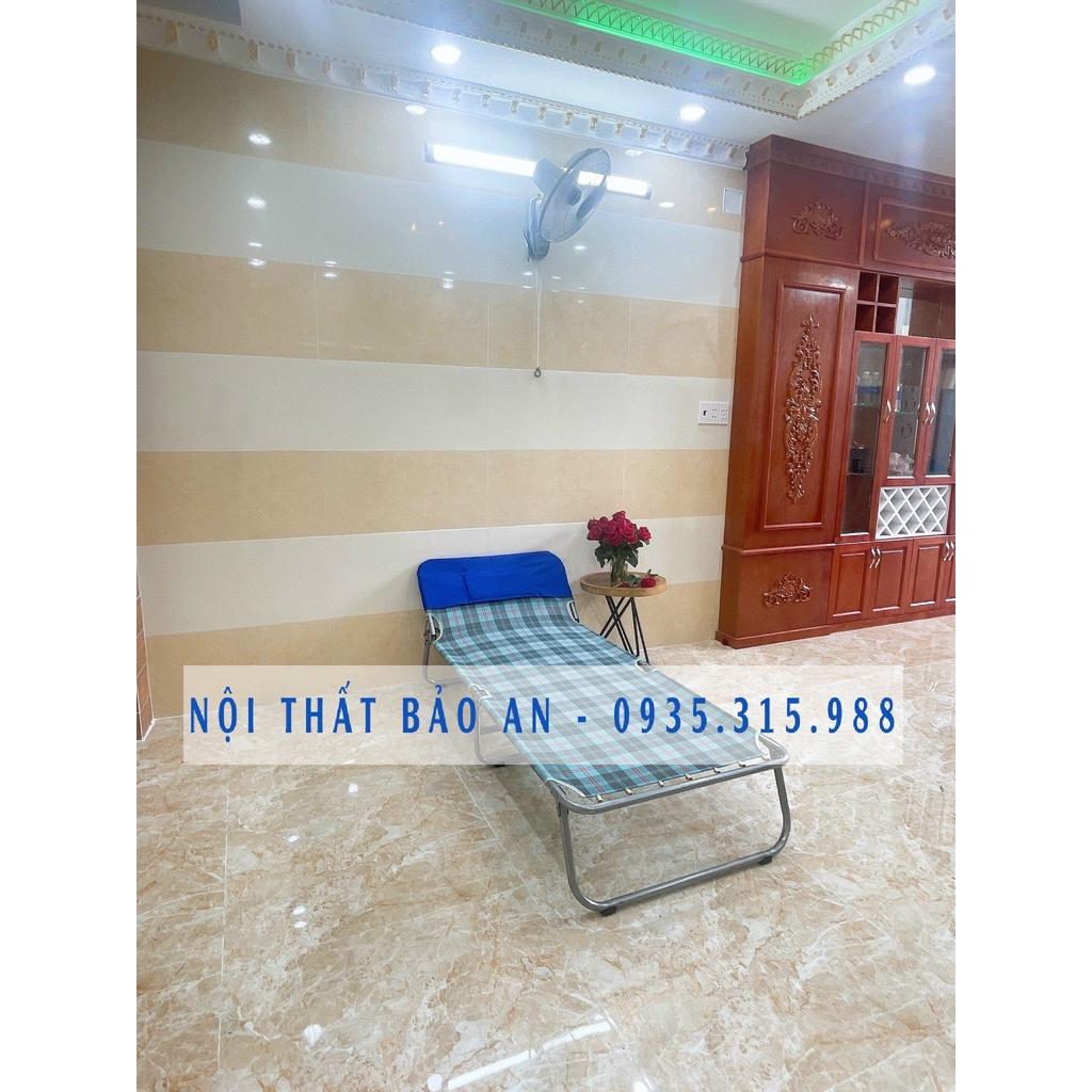 Giường xếp vải khung sắt cỡ lớn - GX01