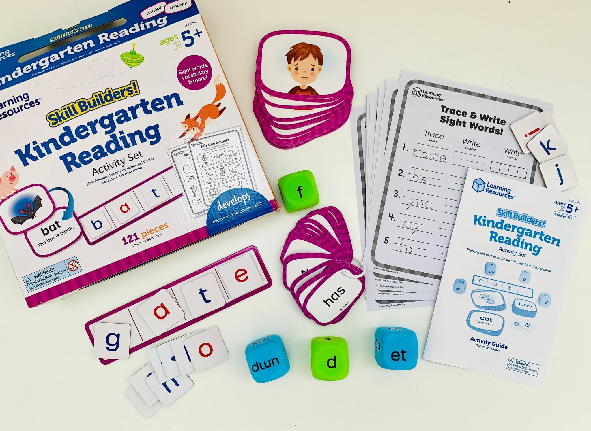 Learning Resources Đồ chơi xây dựng kỹ năng! Học đọc tuổi mẫu giáo  - Skill Builders! Kindergarten Reading