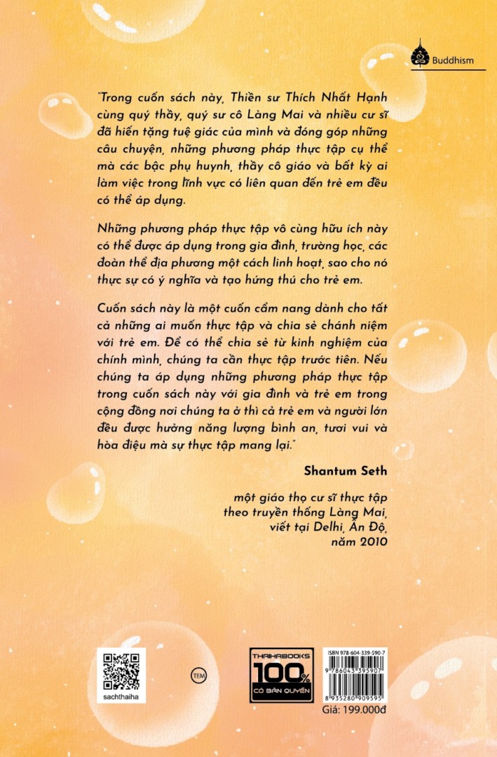 Trồng Một Nụ Cười - Cùng Trẻ Thực Hành Chánh Niệm Tặng bookmark Vadata