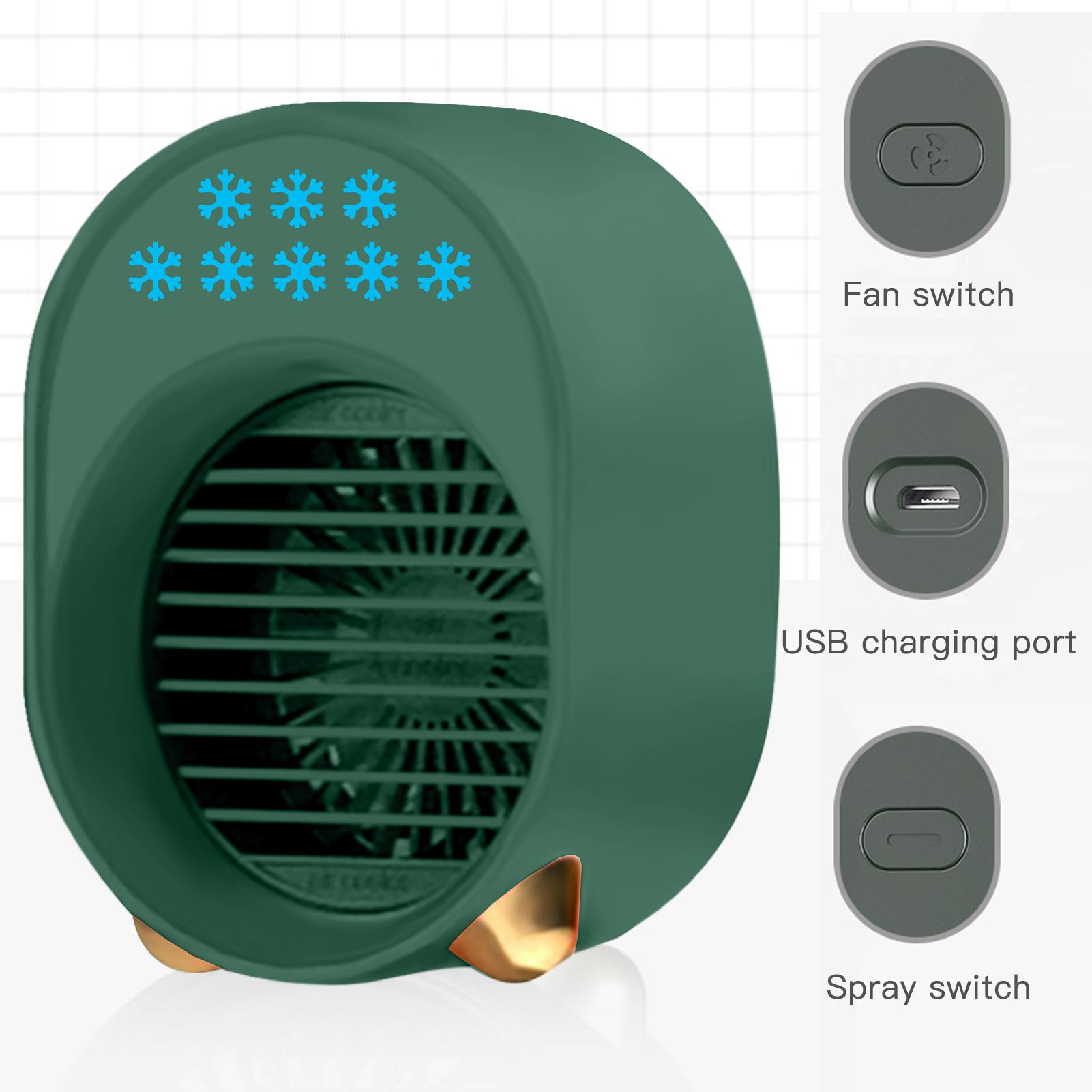Quạt làm mát không khí có thể sạc lại Pin 3600mah