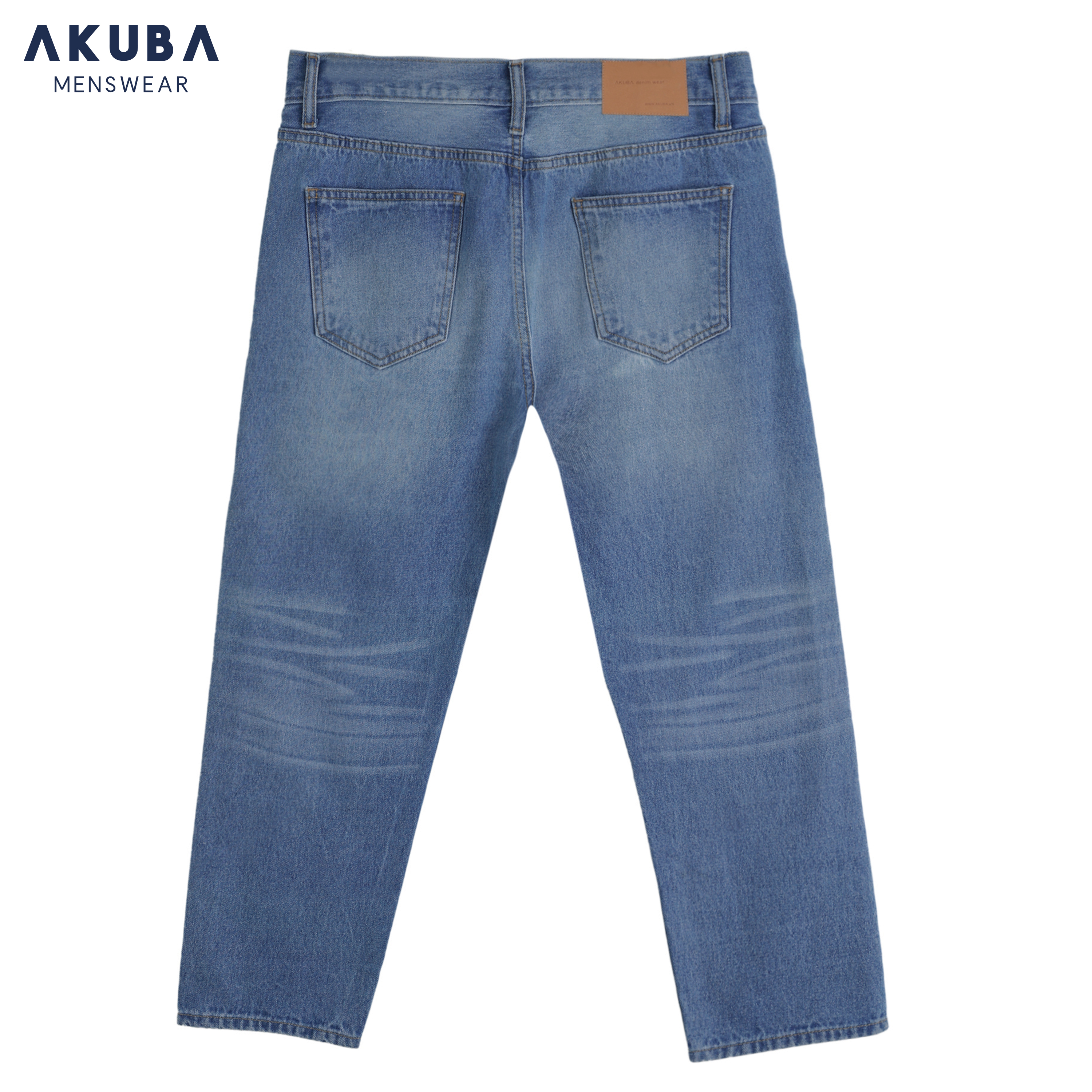 Quần jean dài nam AKUBA quần dài form slimfit chất cotton thoáng mát, co dãn tốt  - 01D0136