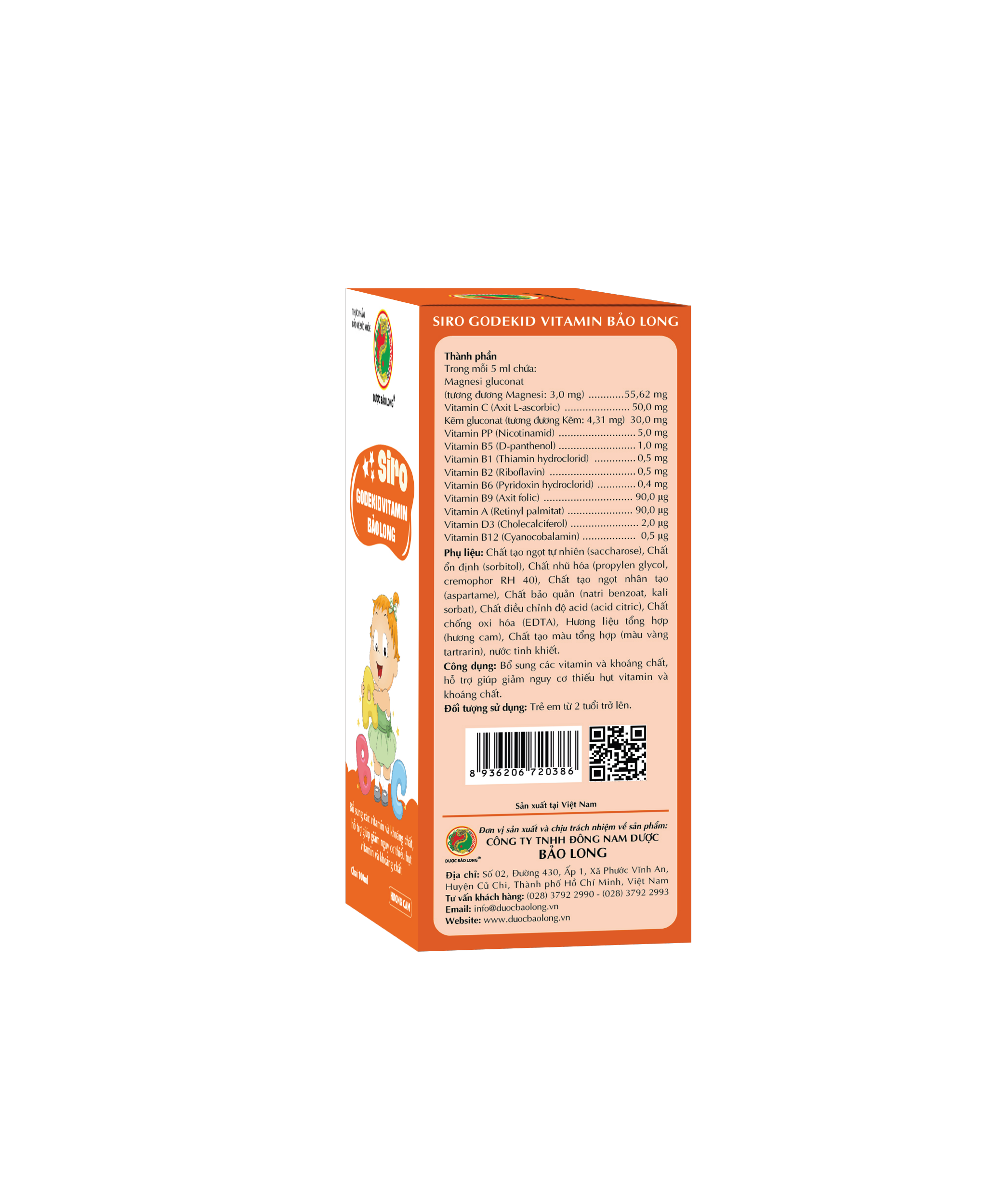 SIRO GODEKID VITAMIN BẢO LONG